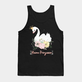 Schwan Kleine Prinzessin Blumen Süß Tank Top